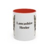 11oz Lancashire Heeler Mug, Red, front view