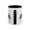 11oz Lancashire Heeler Mug, Black, back view