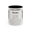 11oz Lancashire Heeler Mug, Black, front view