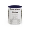 11oz Lancashire Heeler Mug, Navy, front view