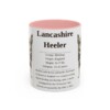 11oz Lancashire Heeler Mug, Pink, front view