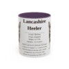 11oz Lancashire Heeler Mug, Purple, front view