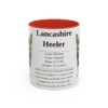 11oz Lancashire Heeler Mug, Red, front view