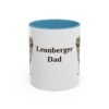 11oz Leonberger Dog Dad Mug, Light Blue, front view
