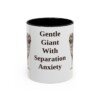 11oz Funny Leonberger Mug, Black, front view