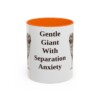 11oz Funny Leonberger Mug, Orange, front view