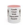 11oz Funny Leonberger Mug, Pink, front view