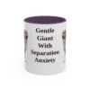 11oz Funny Leonberger Mug, Purple, front view
