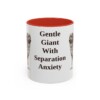 11oz Funny Leonberger Mug, Red, front view