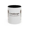 11oz Leonberger Latin Mug, Black, front view