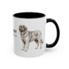 11oz Leonberger Latin Mug, Black, right side view