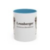 11oz Leonberger Latin Mug, Light Blue, front view