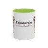11oz Leonberger Latin Mug, Light Green, front view