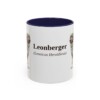 11oz Leonberger Latin Mug, Navy, front view