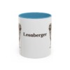 11oz Leonberger Mug, Light Blue, front view