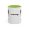 11oz Leonberger Mug, Light Green, front view