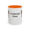 11oz-leonberger-mug-mom-orange 11oz Leonberger Dog Mom Mug, Orange, front view