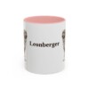 11oz Leonberger Mug, Pink, front view