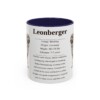 11oz Leonberger Mug, Navy, front view