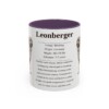 11oz Leonberger Mug, Purple, front view