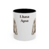 11oz Lhasa Apso Mug, Black, front view