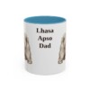 11oz Lhasa Apso Dog Dad Mug, Light Blue, front view