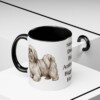 11oz Funny Lhasa Apso Mug, Black, lifestyle photo