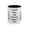 11oz Funny Lhasa Apso Mug, Black, front view