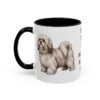 11oz Funny Lhasa Apso Mug, Black, left side view