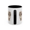 11oz Lhasa Apso Latin Mug, Black, back view
