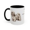 11oz Lhasa Apso Latin Mug, Black, left side view