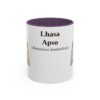 11oz Lhasa Apso Latin Mug, Purple, front view
