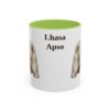 11oz Lhasa Apso Mug, Light Green, front view