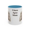 11oz-lhasa-apso-mug-mom-light-blue 11oz Lhasa Apso Dog Mom Mug, Light Blue, front view