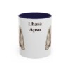 11oz Lhasa Apso Mug, Navy, front view