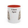 11oz Lhasa Apso Mug, Red, front view