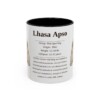 11oz Lhasa Apso Mug, Black, front view