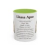 11oz Lhasa Apso Mug, Light Green, front view