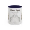 11oz Lhasa Apso Mug, Navy, front view