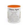 11oz Lhasa Apso Mug, Orange, front view