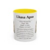 11oz Lhasa Apso Mug, Yellow, front view