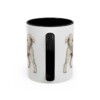 11oz Lowchen Dog Dad Mug, Black, back view