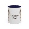11oz Lowchen Dog Dad Mug, Navy, front view