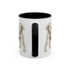 11oz Funny Lowchen Mug, Black, back view