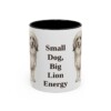 11oz Funny Lowchen Mug, Black, front view