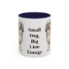 11oz Funny Lowchen Mug, Navy, front view