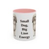 11oz Funny Lowchen Mug, Pink, front view