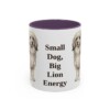 11oz Funny Lowchen Mug, Purple, front view