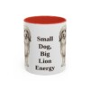 11oz Funny Lowchen Mug, Red, front view