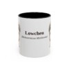 11oz Lowchen Latin Mug, Black, front view